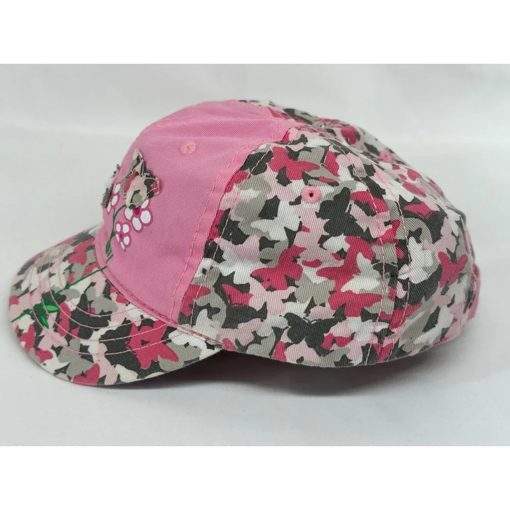 Primos Butterfly Camo Baseball Cap Kids One Size Pink Hunting Floral Embroidery